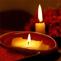 Теплый массаж «тающая свеча»